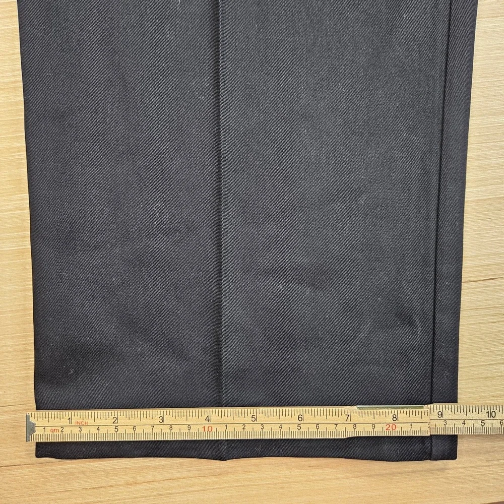 St. John's Bay Worry Free Chino Mens 38x36‎ Black Pleated Comfort Ease Fit NEW